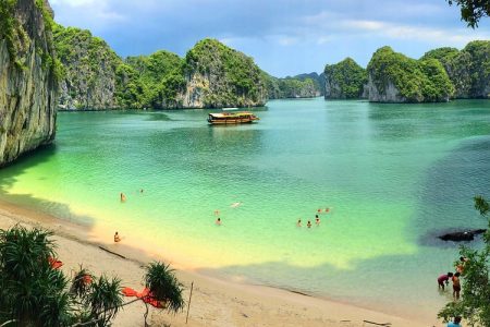 Lan Ha Bay is a stunning destination on Cat Ba Island in Vietnam.